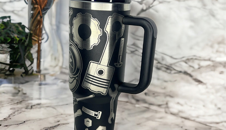 Car Parts - Mechanic 40oz Tumbler - Gift for Him - Father's Day - Car Parts - Gear Head
