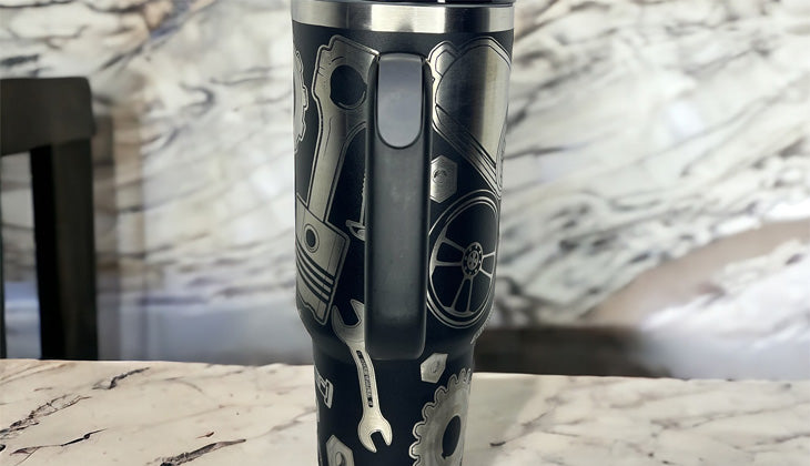Car Parts - Mechanic 40oz Tumbler - Gift for Him - Father's Day - Car Parts - Gear Head