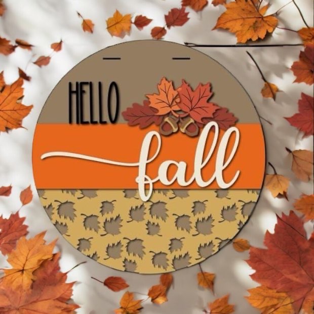 Hello Fall - Door Hanger