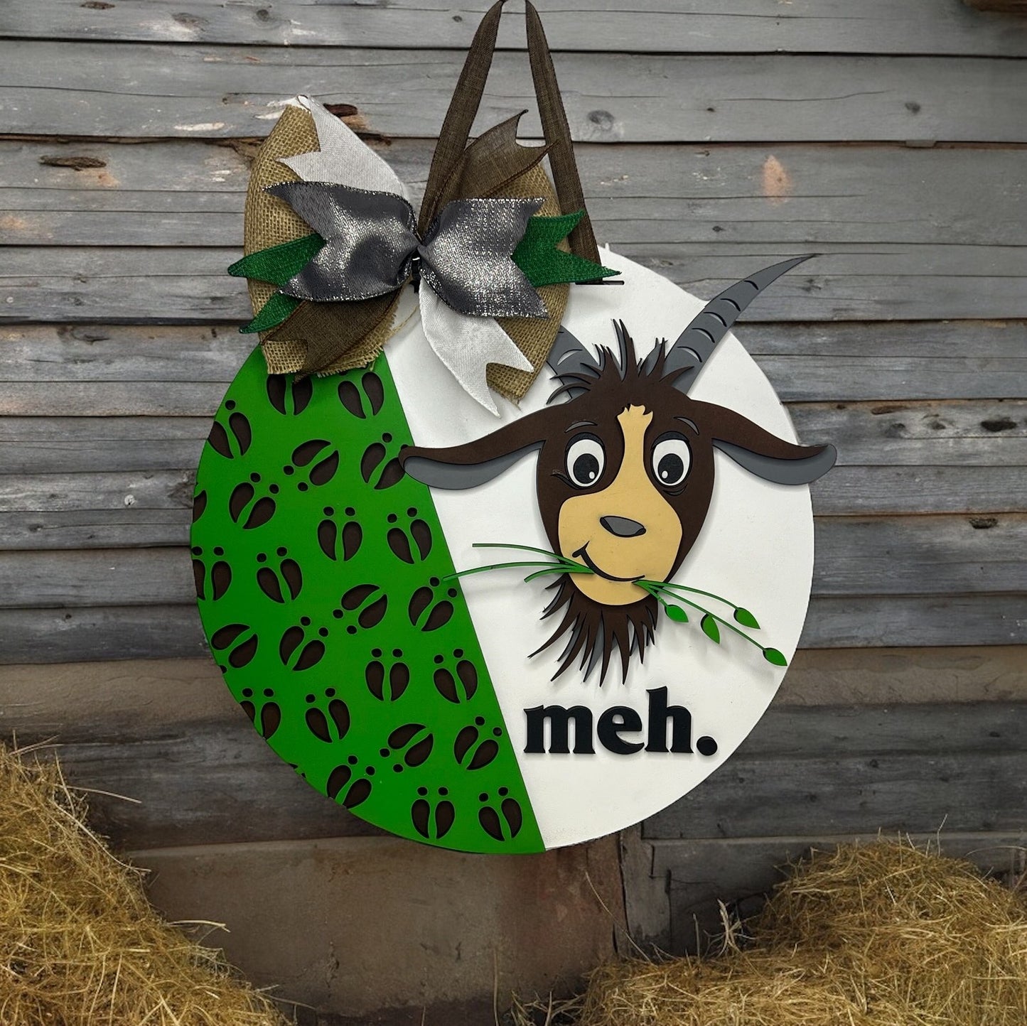Meh Goat - Door Hanger