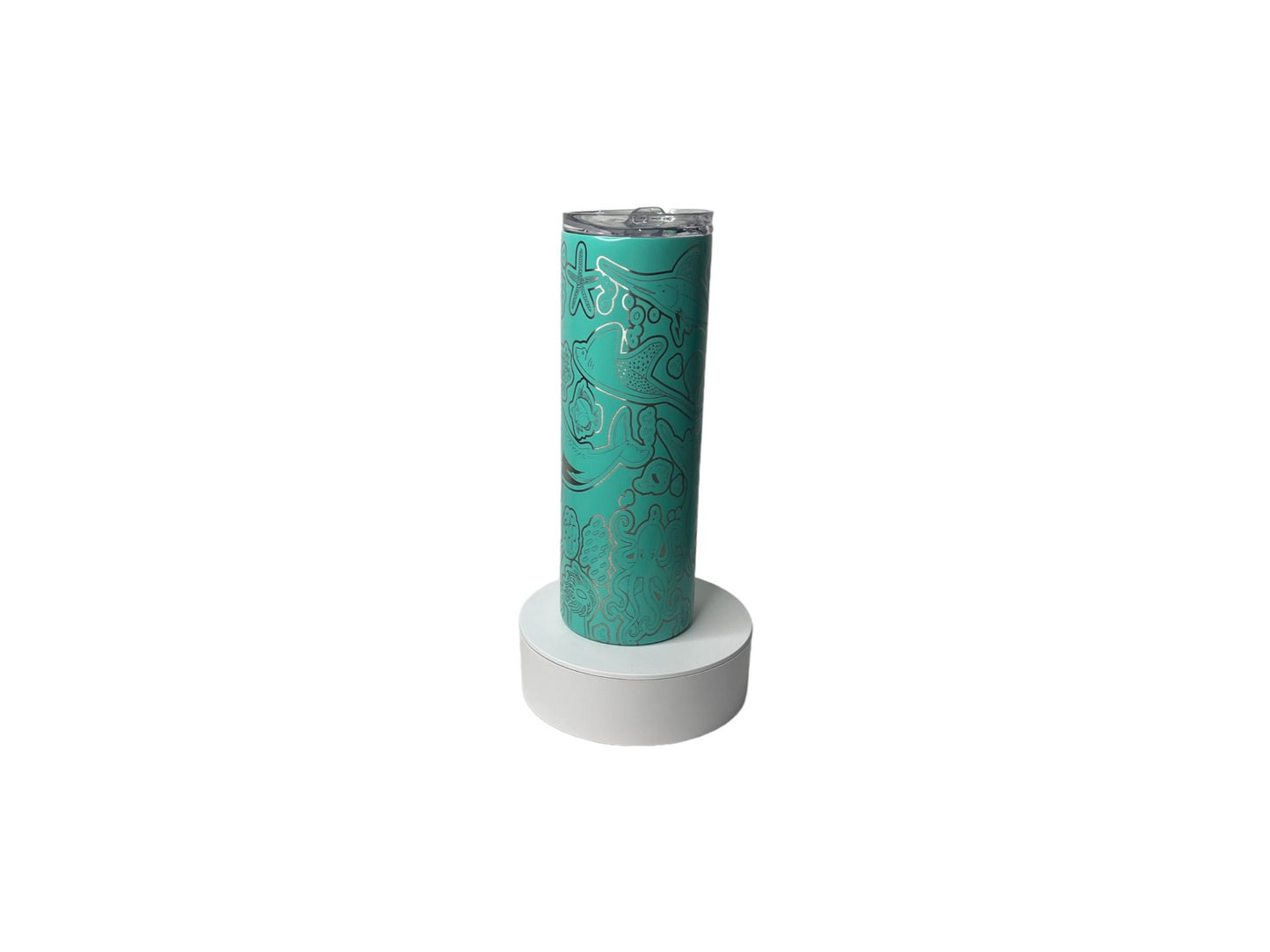 Sea Creatures Tumbler - Teal - 20oz