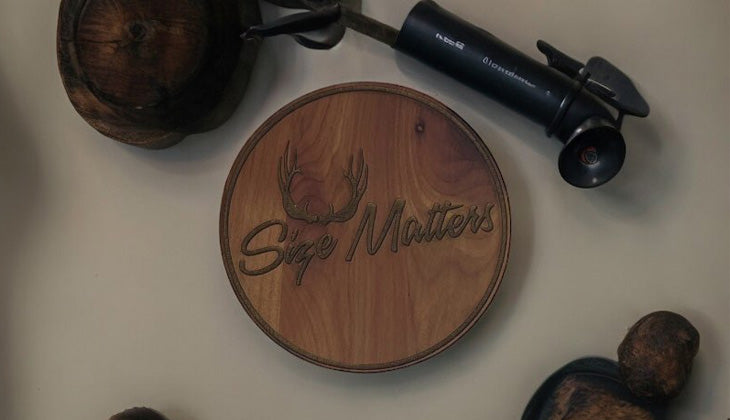 Size Matters - 4" Coaster with Cork Bottom