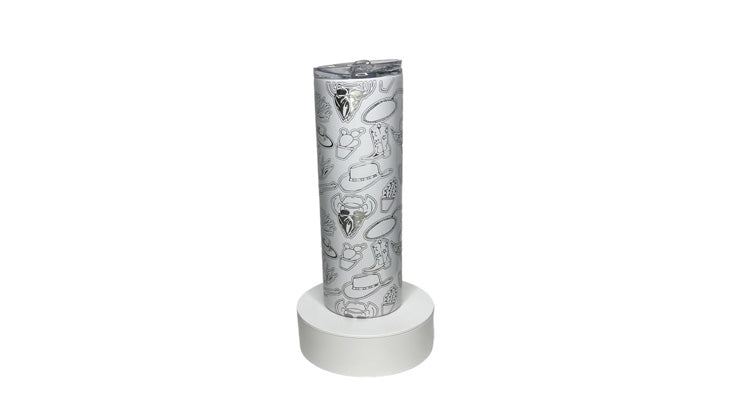 Western Tumbler - White - 20oz
