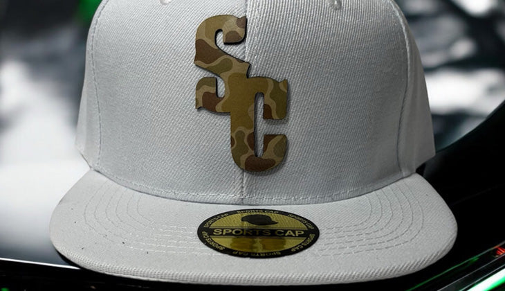 South Carolina Hat - White with Duck Camo Patch