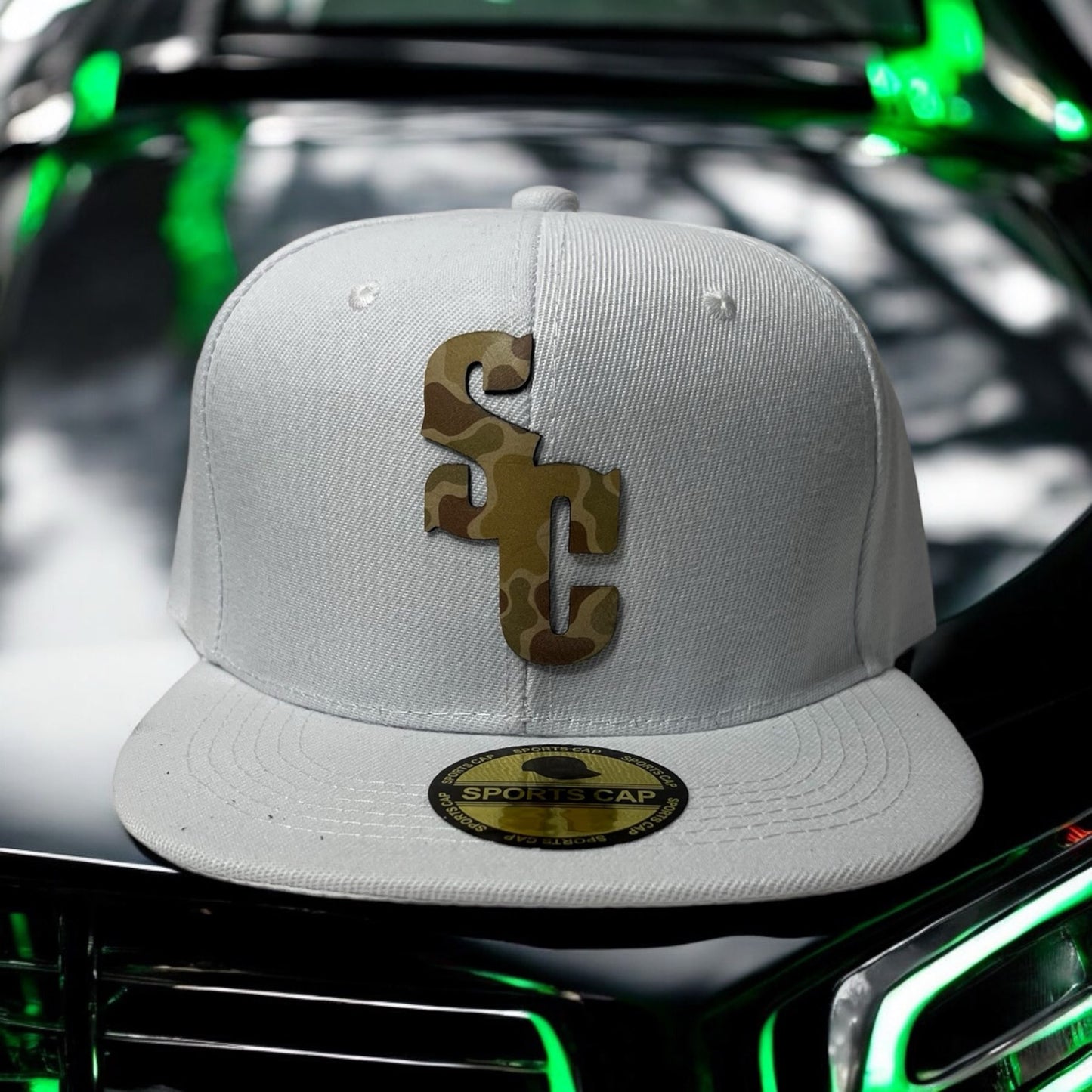 South Carolina Hat - White with Duck Camo Patch