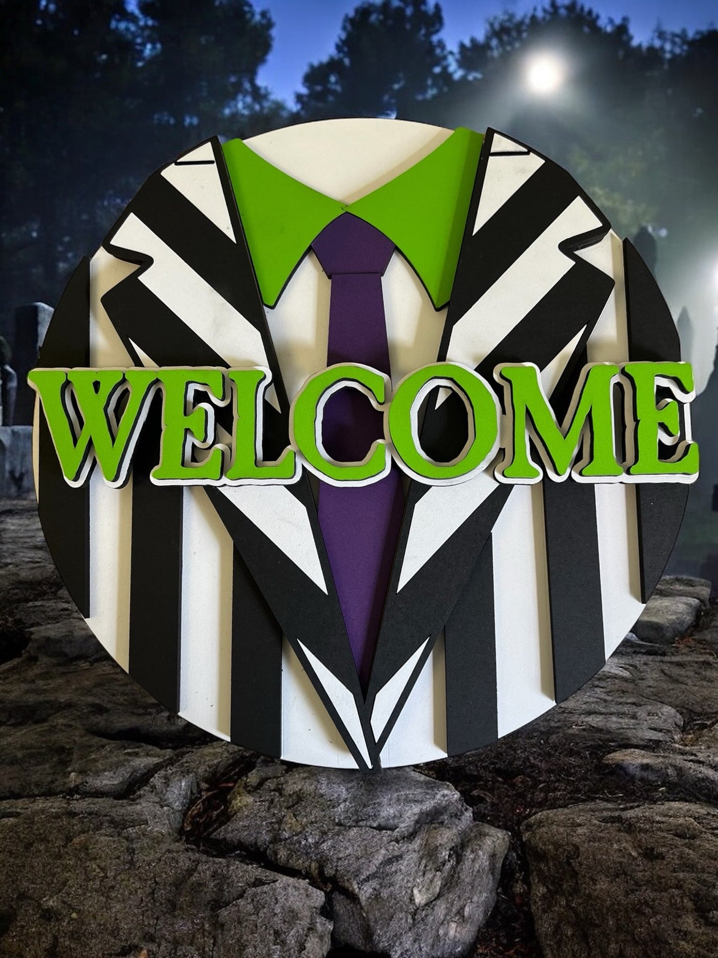 Halloween - Welcome - Halloween Door Hanger