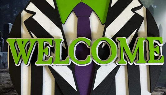 Halloween - Welcome - Halloween Door Hanger