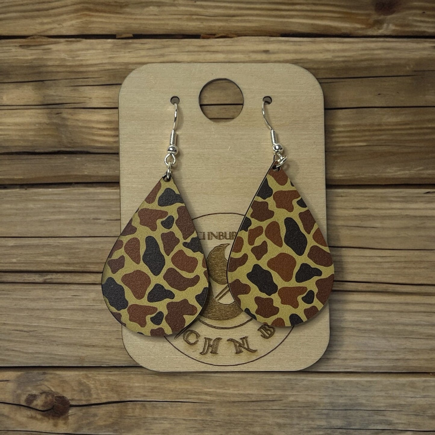 Duck Camo - Tear Drops - Earrings