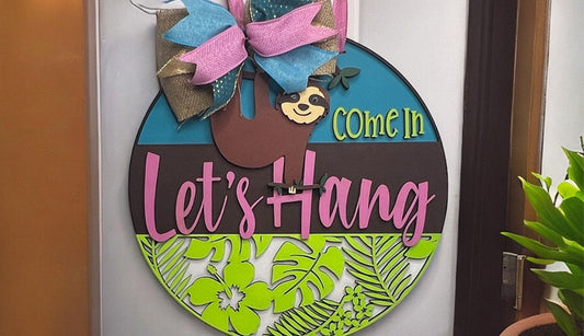 Let's Hang - Door Hanger