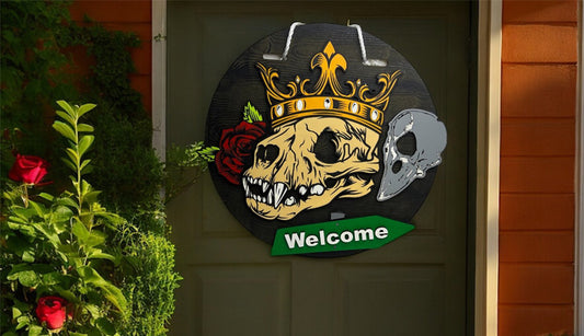 King Skull - Door Hanger