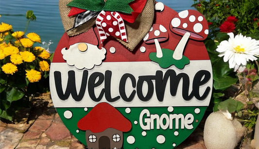 Welcome Gnome - Door Hanger