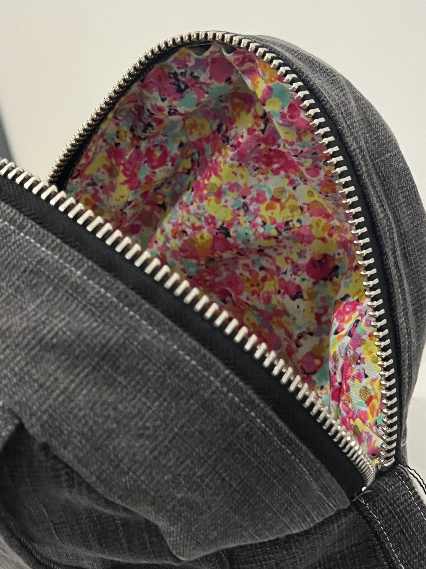 Mini Back Pack Purse - Upcycled - Denim - Jean - Zippered