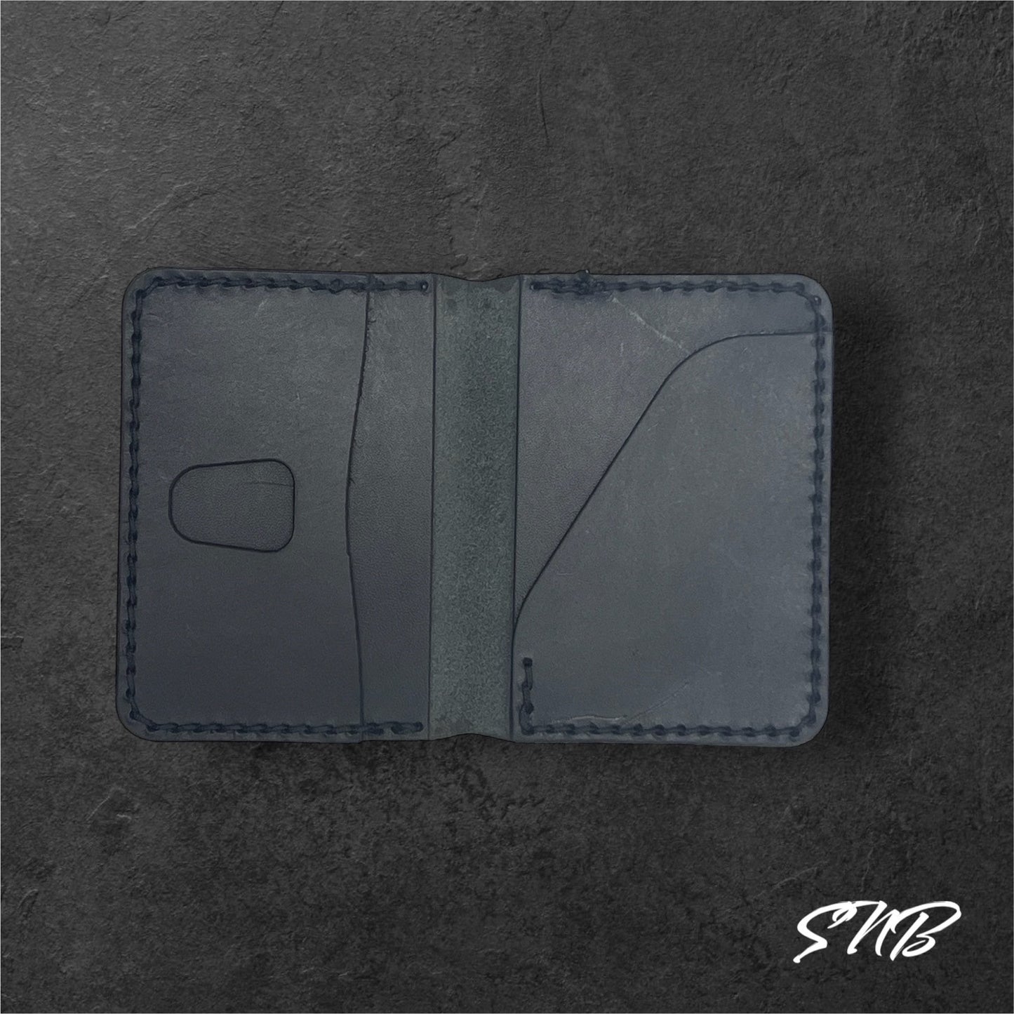 Heavy Leather Standard Wallet - Hand Stitched - Italian Leather