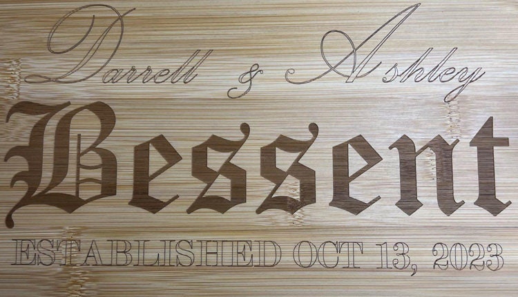 Custom Cutting Board - Kitchen-Bamboo - Wedding Gift - Birthday gift - Special